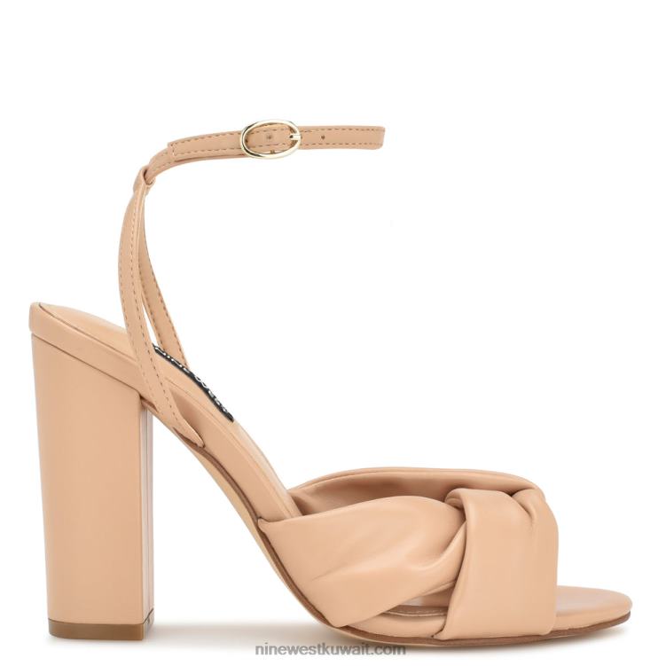 Nine West صندل بكعب لاريسا استحى دافئ VVL08293