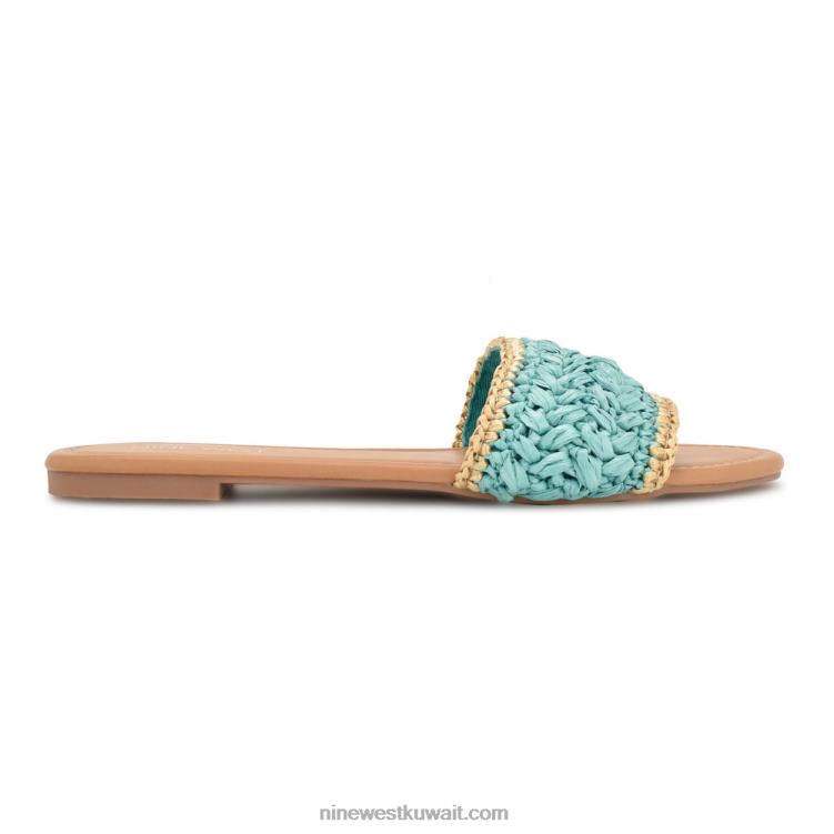 Nine West صندل منزلق بيهيف أزرق VVL082938