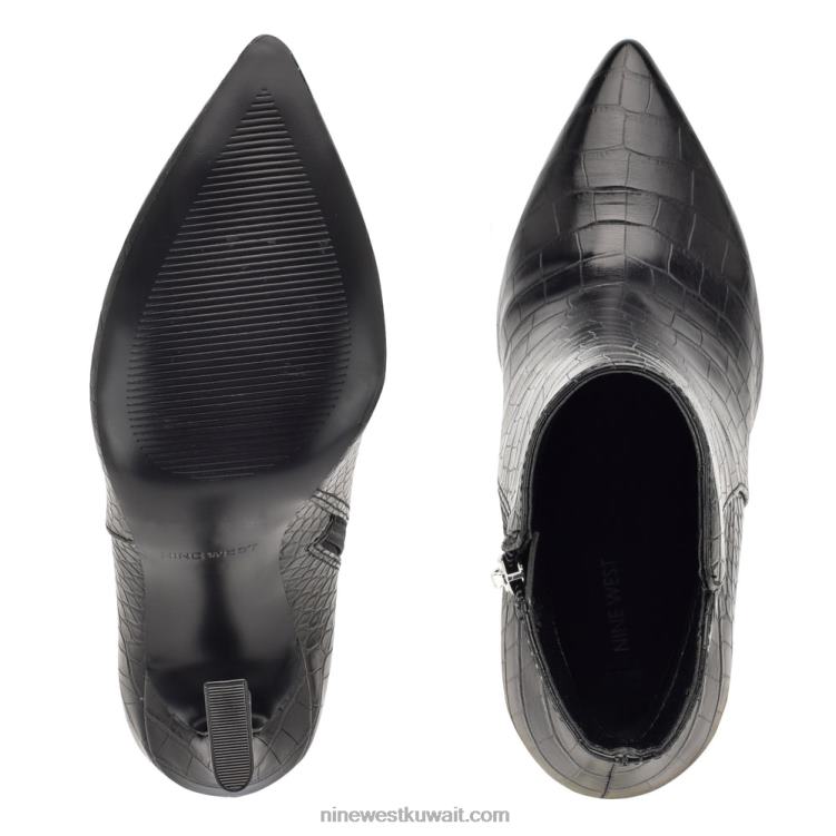 Nine West توري اللباس الجوارب التمساح الأسود VVL082941