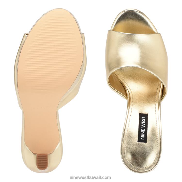 Nine West صندل ذو نعل سميك ويليا بلاتينو VVL08312