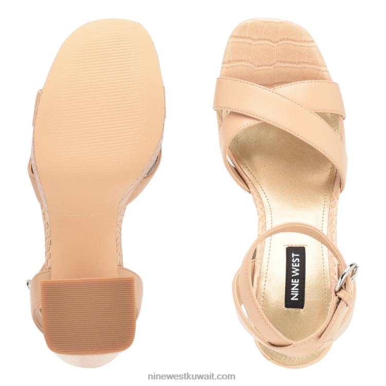 Nine West صندل منصة جويا أحمر الخدود الدافئ VVL08322