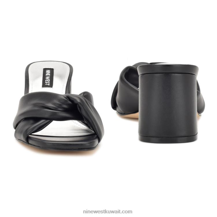 Nine West جمع الشرائح ذات الكعب العالي أسود VVL08329