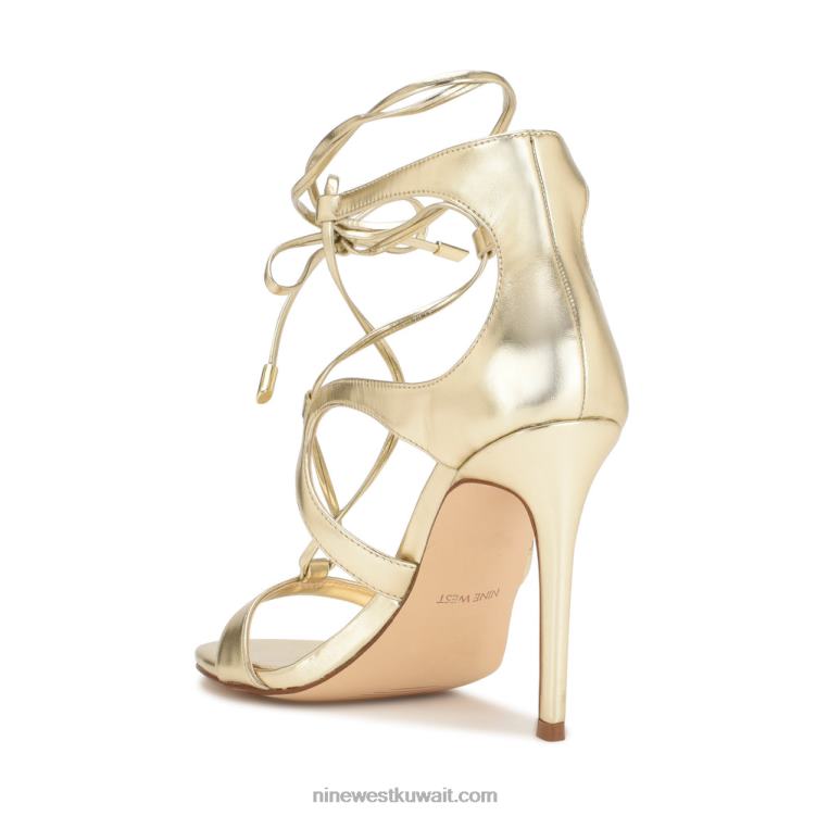 Nine West صندل بكعب ملفوف حول الكاحل بلاتينو VVL08370