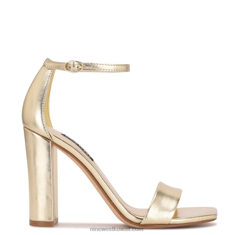 Nine West صندل ميري برباط كاحل ذهب VVL08427