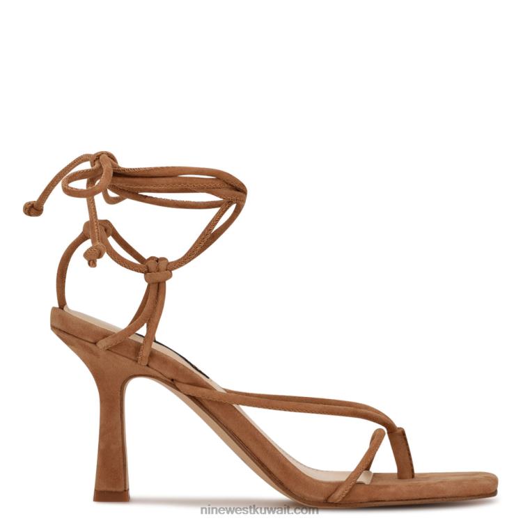 Nine West يارين صندل بكعب ملفوف في الكاحلVVL08472