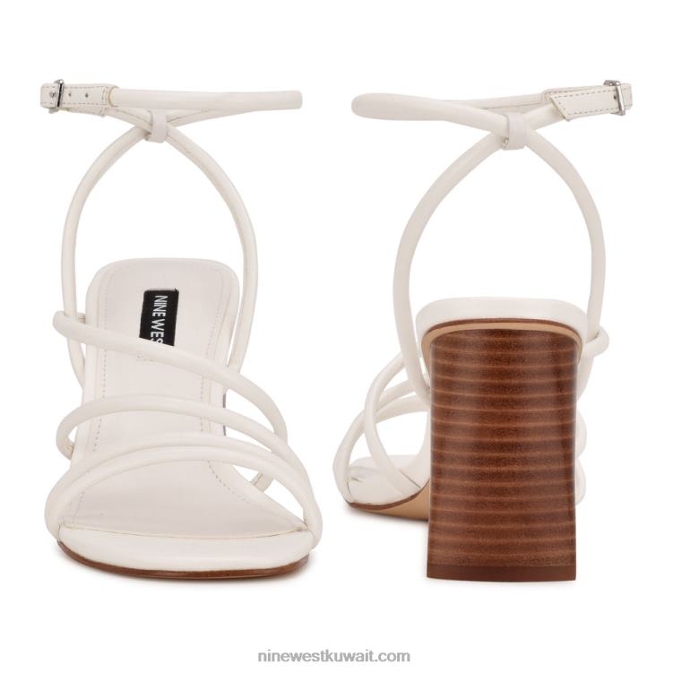 Nine West الصنادل ذات الكعب العالي أبيض VVL08512