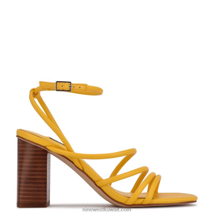 Nine West الصنادل ذات الكعب العالي أصفر VVL08515
