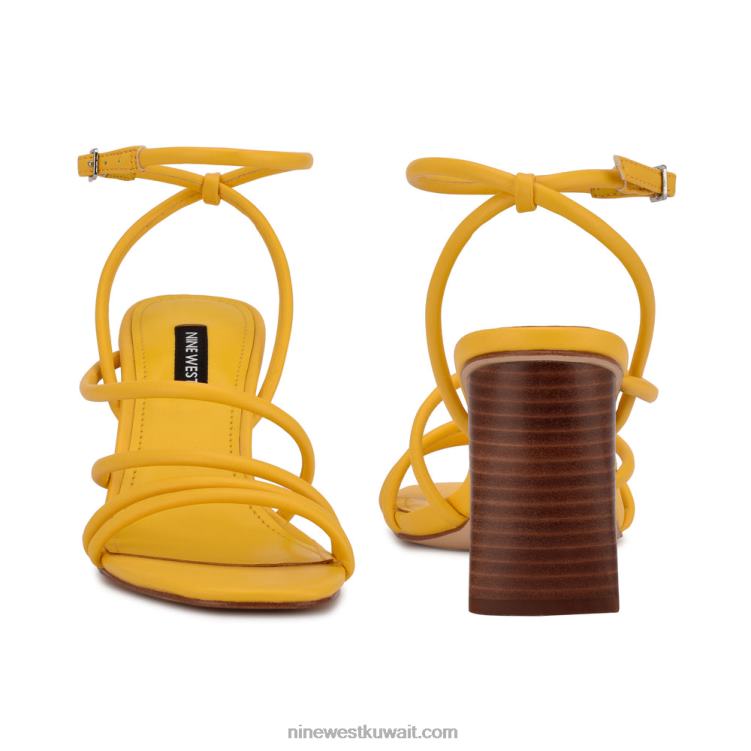 Nine West الصنادل ذات الكعب العالي أصفر VVL08515