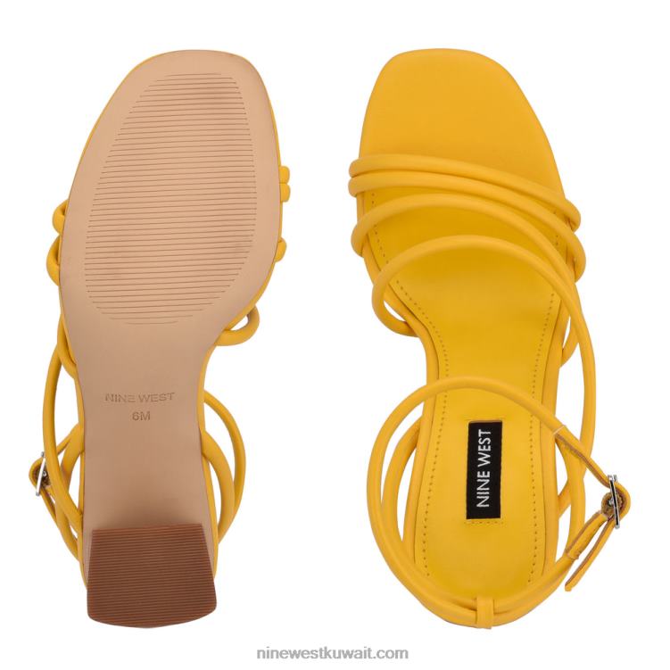 Nine West الصنادل ذات الكعب العالي أصفر VVL08515