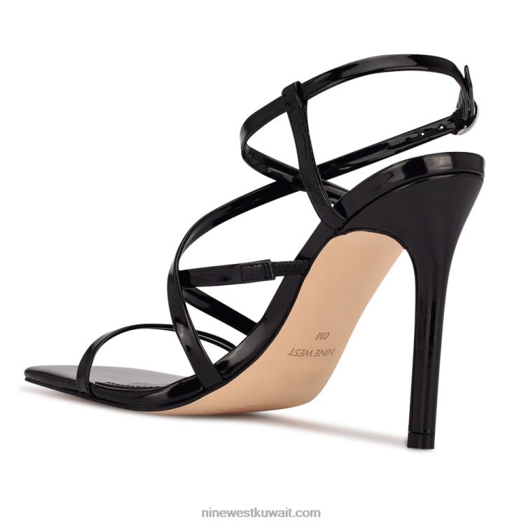 Nine West صندل بكعب تيلاس أسود VVL08550