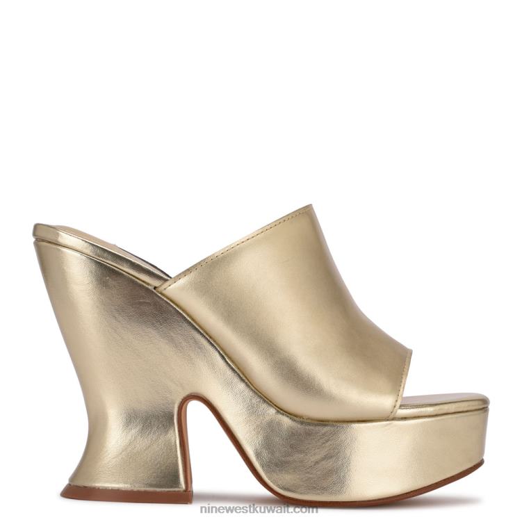 Nine West الصنادل الشريحة زهرة منصةVVL08640