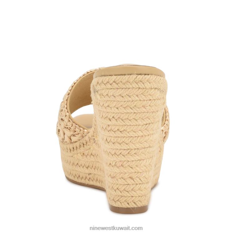 Nine West صندل إسفين إسفين من هولاند ضوء طبيعي VVL08662