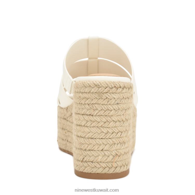 Nine West صندل كيران اسبادريل أبيض VVL08670