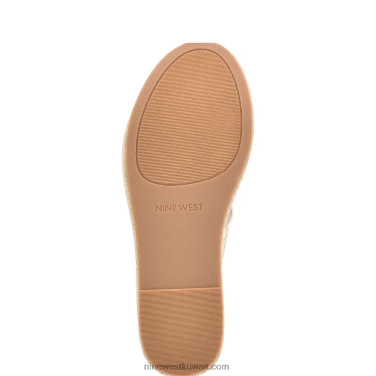 Nine West صندل كيران اسبادريل أبيض VVL08670