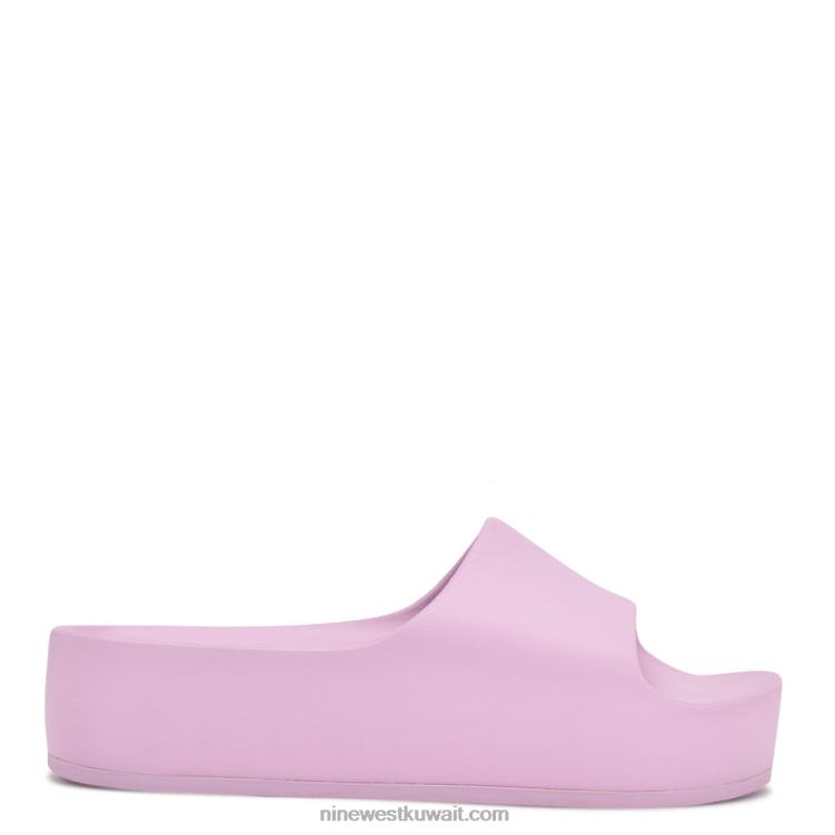 Nine West الصنادل الشرائح منصة تجمع ضوء ارجواني VVL08676