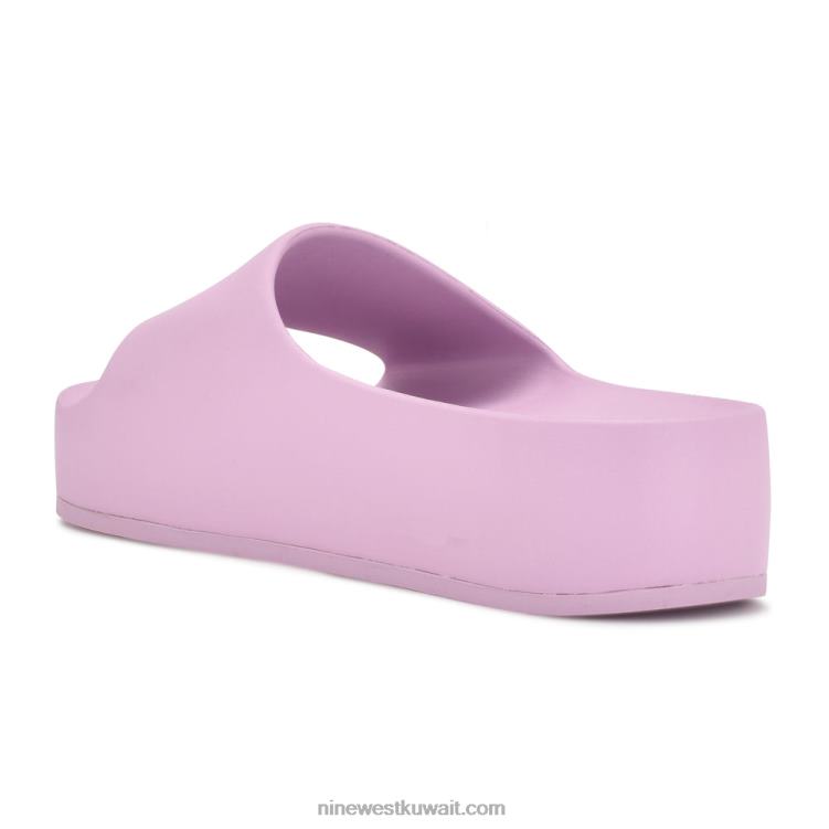 Nine West الصنادل الشرائح منصة تجمع ضوء ارجواني VVL08676