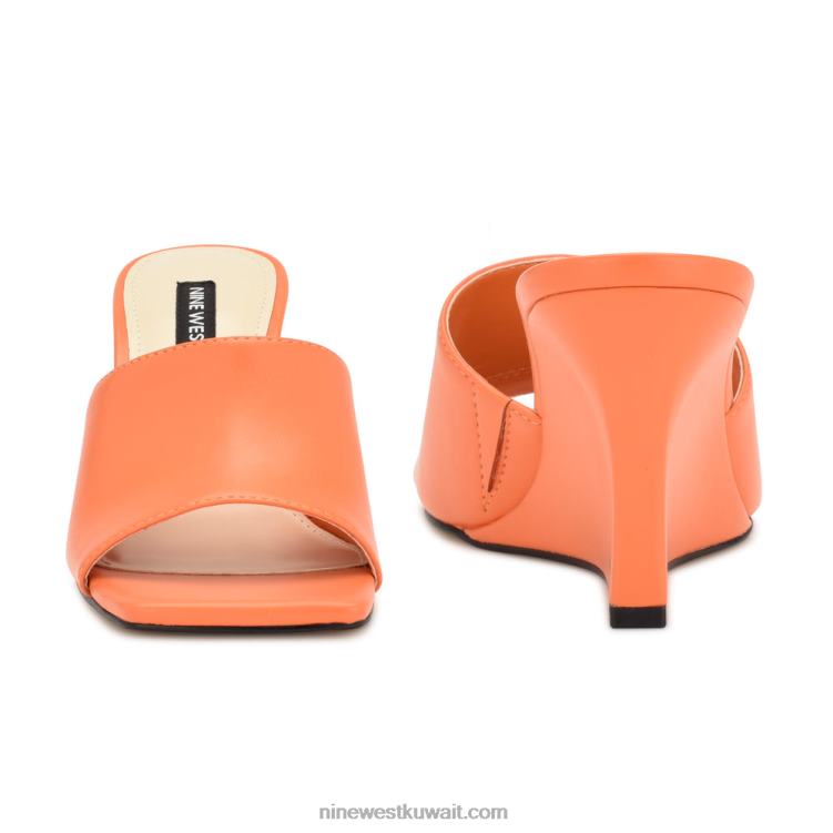 Nine West صندل منزلق إسفين روفاه البرتقالي VVL08682