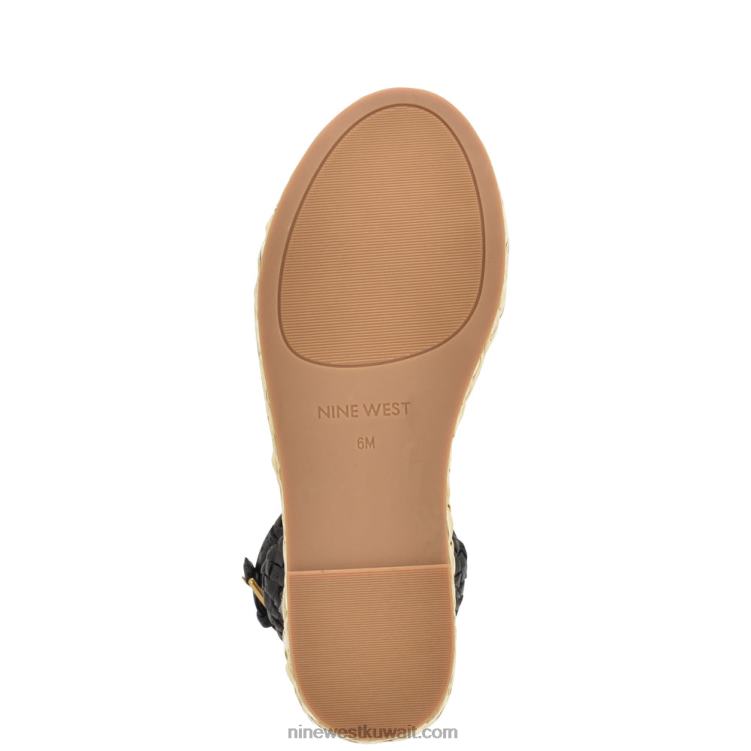 Nine West صندل إسفين من كيلي أسود VVL08754