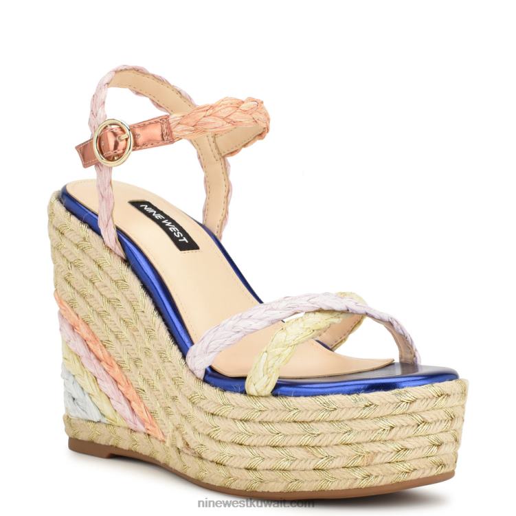 Nine West صندل بكعب ويدج الرافية المتعددة VVL08760