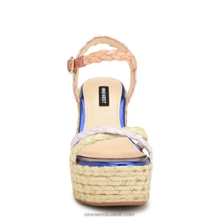 Nine West صندل بكعب ويدج الرافية المتعددة VVL08760