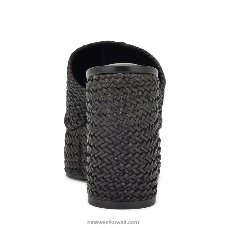 Nine West صندل إسفين إسفين من إيفري أسود VVL08764