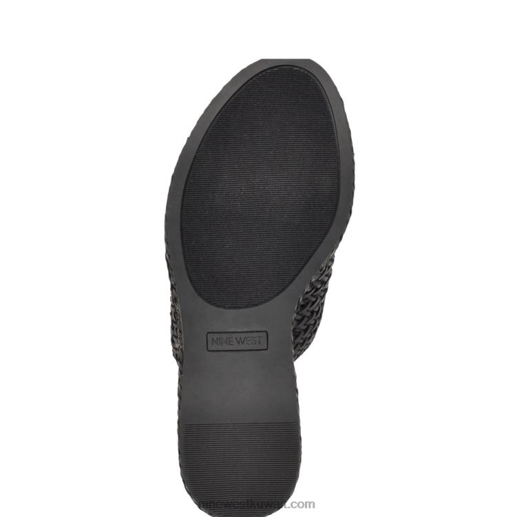Nine West صندل إسفين إسفين من إيفري أسود VVL08764