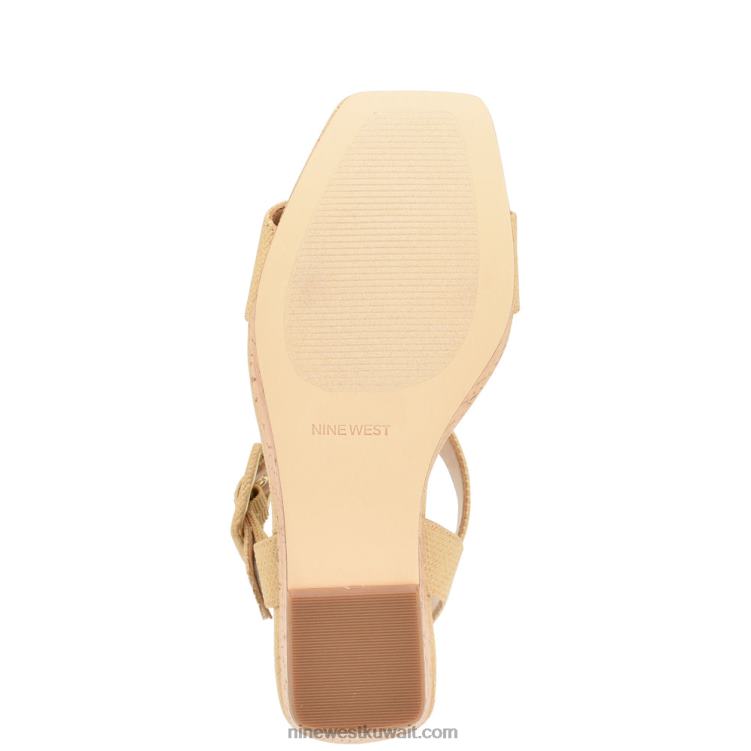 Nine West الصنادل إسفين الملاعب الرافية الطبيعية VVL08768