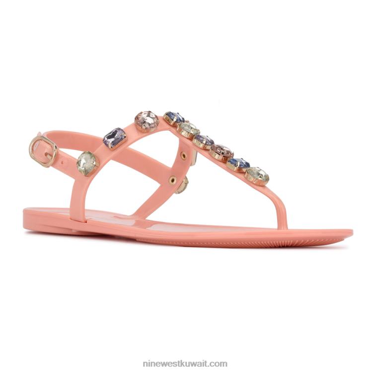 Nine West صندل جيلي العرعر وردي فاتح VVL08807