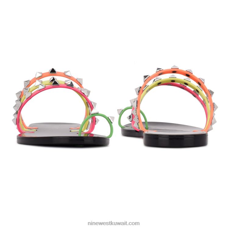 Nine West الصنادل جيلي كارتي نيون متعدد VVL08811