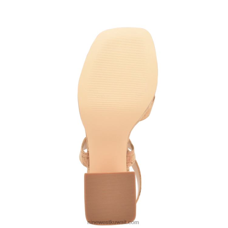 Nine West معالجة الصنادل منصة حزام الكاحل الفلين الطبيعي VVL08821