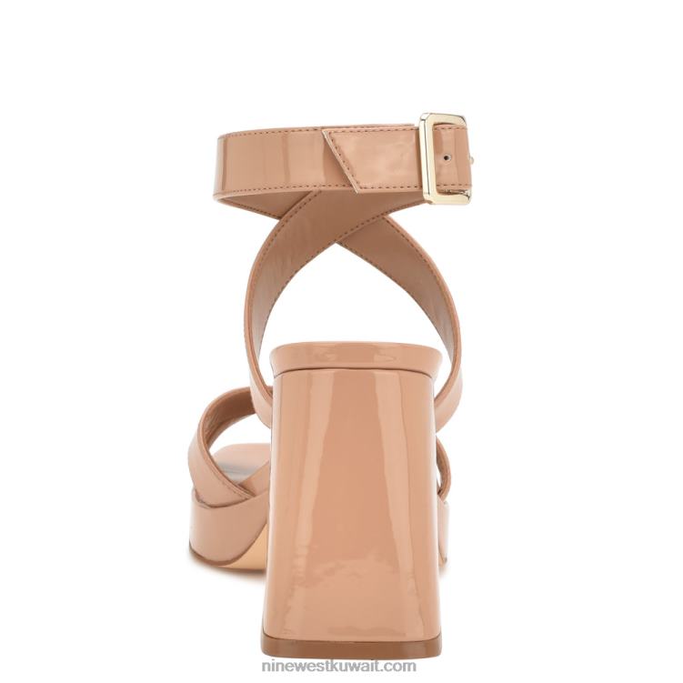 Nine West معالجة الصنادل منصة حزام الكاحل براءة اختراع استحى VVL08822