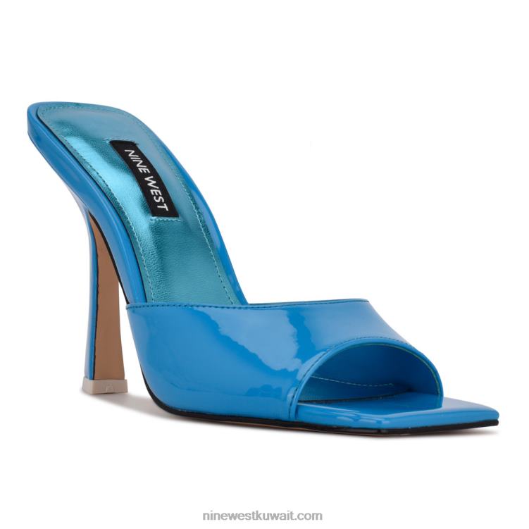 Nine West صندل بكعب عالي aurea براءة الاختراع الزرقاء VVL08502