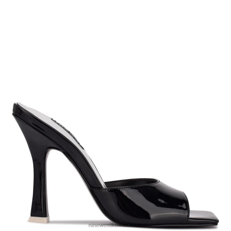 Nine West صندل بكعب عالي aurea أسود براءة اختراع VVL08503