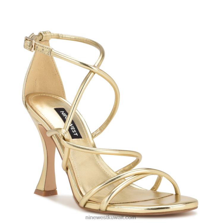 Nine West besasy الصنادل بكعب strappy بلاتينو VVL08146