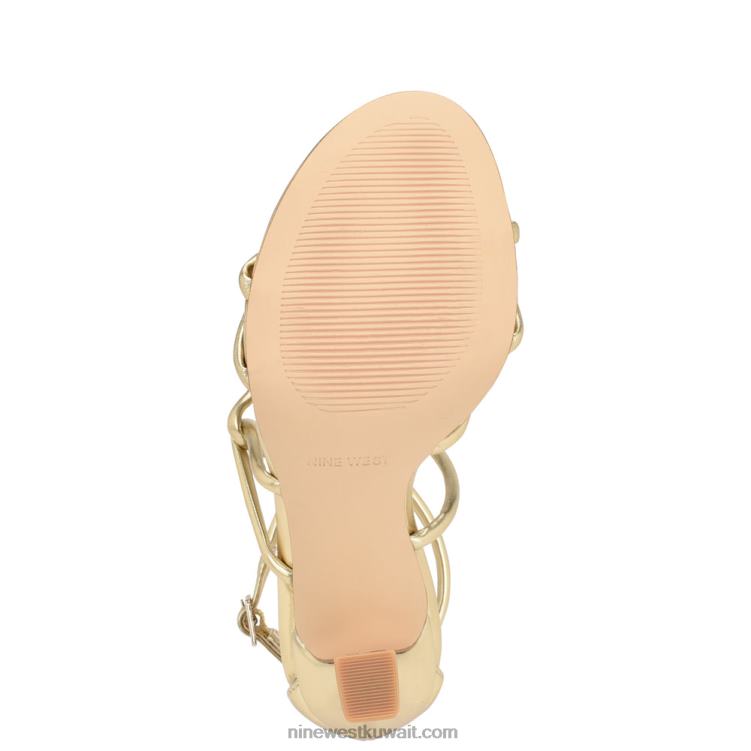 Nine West besasy الصنادل بكعب strappy بلاتينو VVL08146