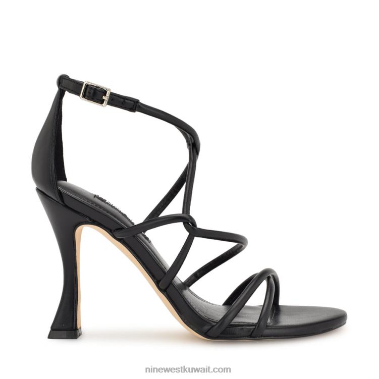 Nine West besasy الصنادل بكعب strappy أسود VVL08147