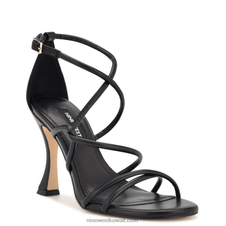 Nine West besasy الصنادل بكعب strappy أسود VVL08147