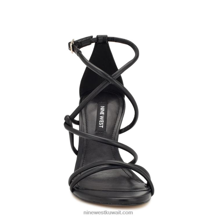 Nine West besasy الصنادل بكعب strappy أسود VVL08147
