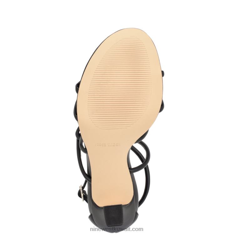 Nine West besasy الصنادل بكعب strappy أسود VVL08147