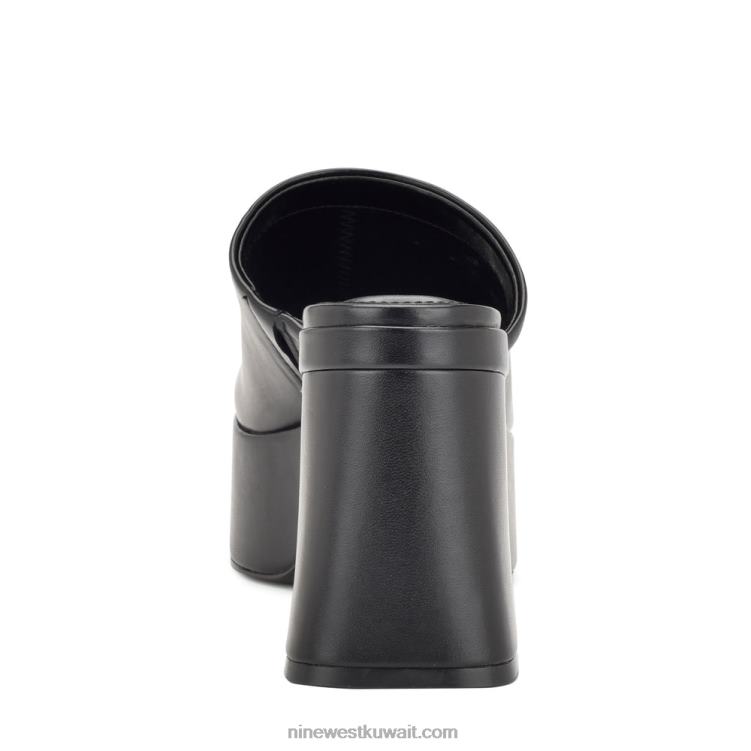 Nine West البغال منصة danzi أسود VVL08673