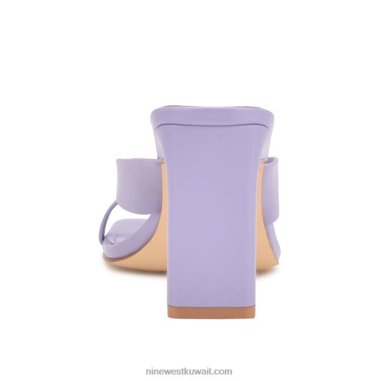 Nine West صندل ثونغ بكعب من durlife ضوء ارجواني VVL08173