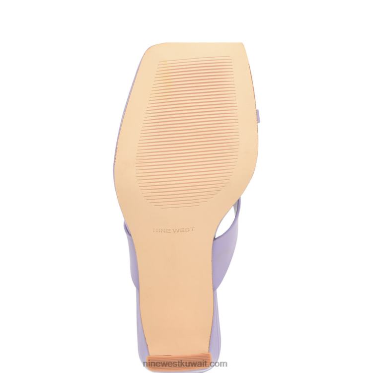 Nine West صندل ثونغ بكعب من durlife ضوء ارجواني VVL08173