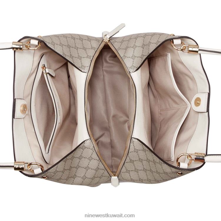 Nine West etta طائرة مجموعة كاريال شعار بيج / حليب VVL082475