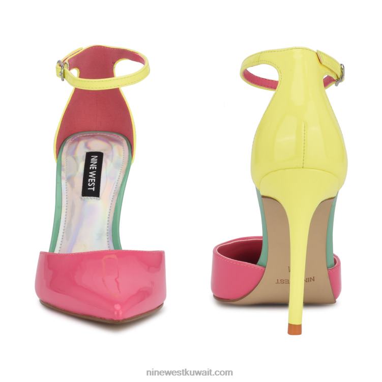 Nine West faiz مضخات مدببة من الأمام حزام الكاحلVVL08977