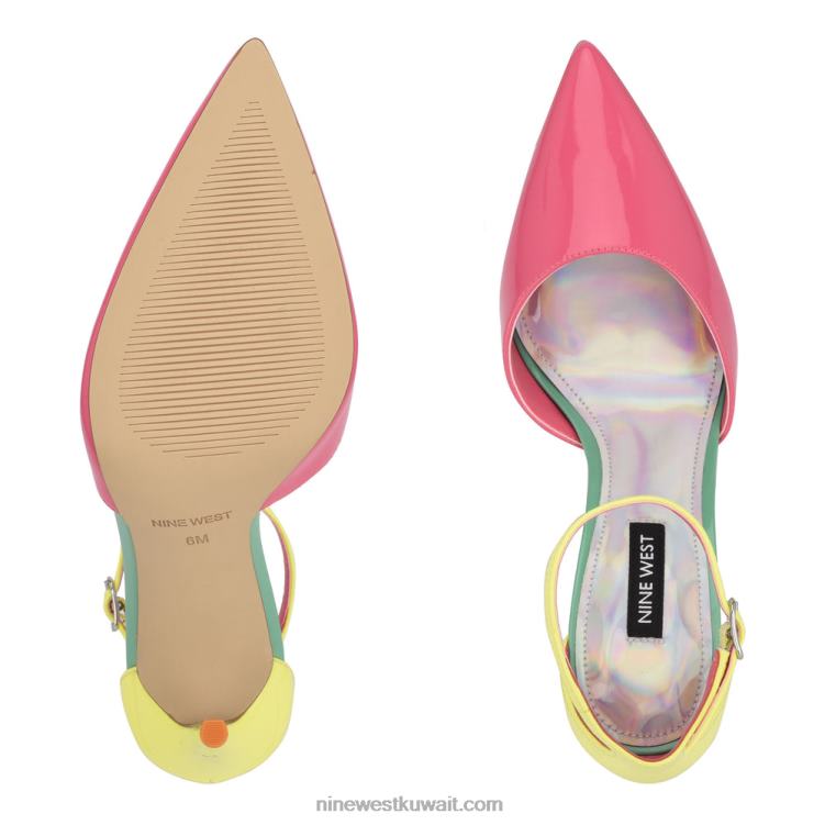 Nine West faiz مضخات مدببة من الأمام حزام الكاحلVVL08977