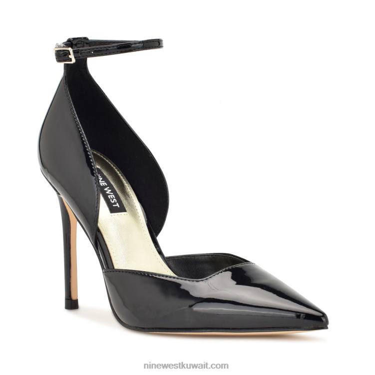 Nine West finda d'orsay حذاء عالي الكعب أسود براءة اختراع VVL081600