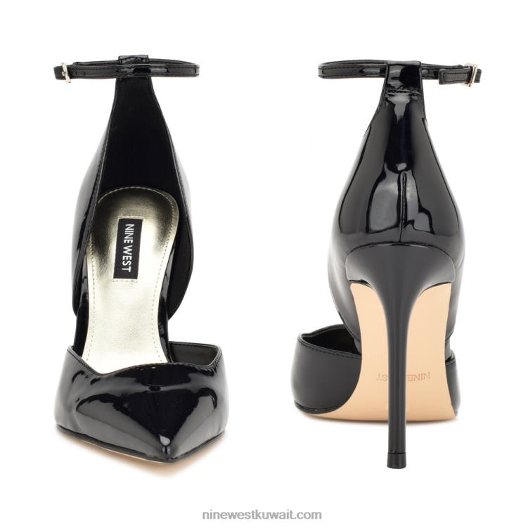 Nine West finda d'orsay حذاء عالي الكعب أسود براءة اختراع VVL081600
