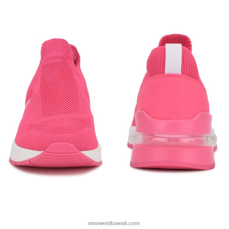 Nine West زلة foto على أحذية رياضية متماسكة النيون الوردي VVL081068