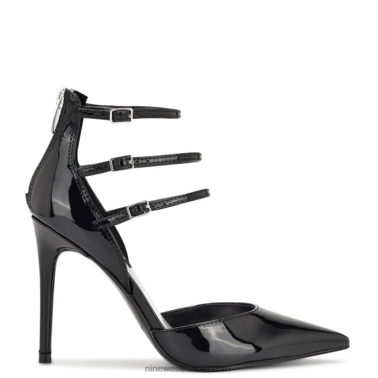 Nine West مضخات frann d'orsay أسود براءة اختراع VVL081382