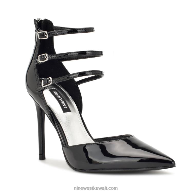 Nine West مضخات frann d'orsay أسود براءة اختراع VVL081382